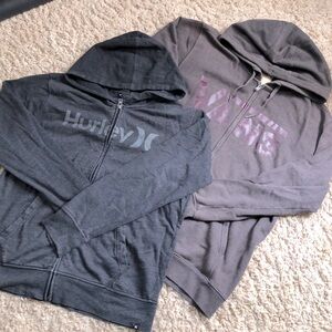 Vans & Hurley Zip Up Hoodie Jackets